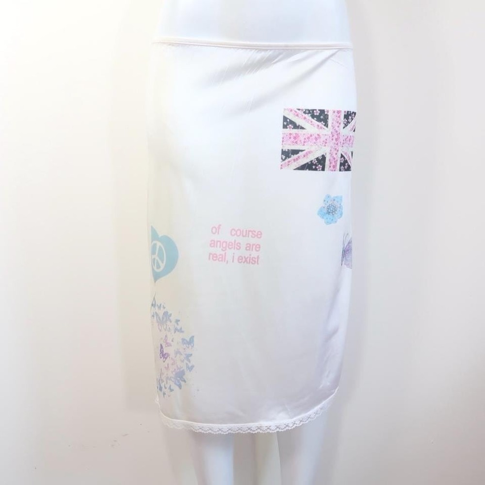 y2k angels are real‎ union jack slip skirt mcbling